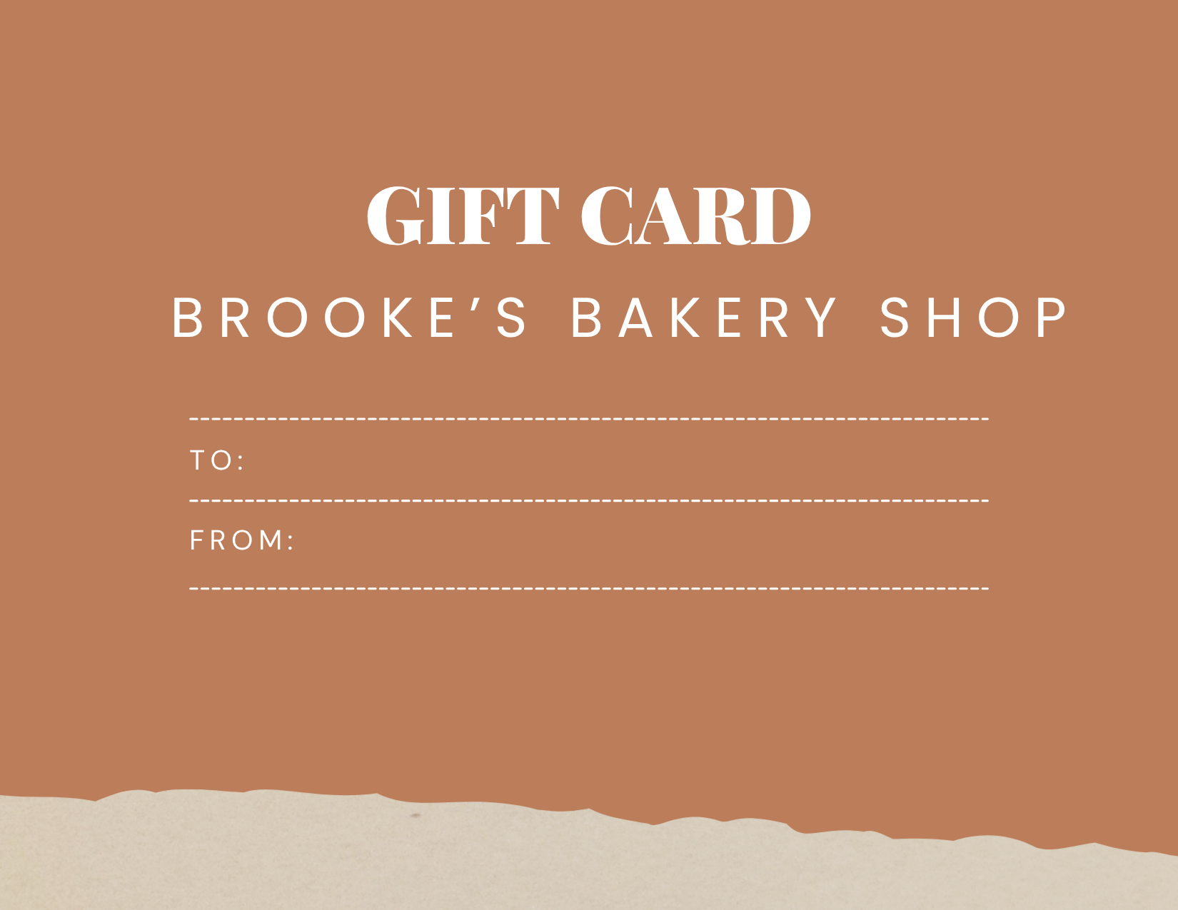 Brooke's Bakery Digital Gift Card